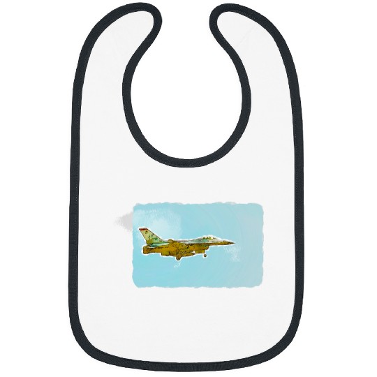F16 Military Fighter Jet Painting Bibs