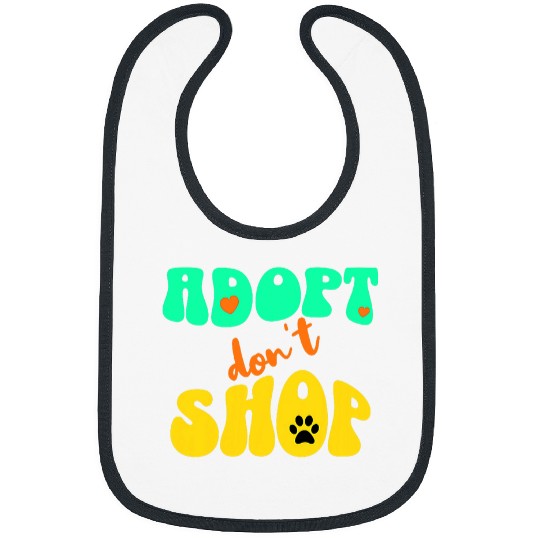 Adopt Dont Shop for Rescue Dog Lovers Dog Fosters cute Bibs