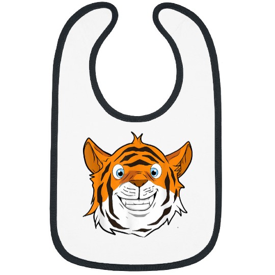 Face of the Tiger Animal motif Tiger portrait Bibs