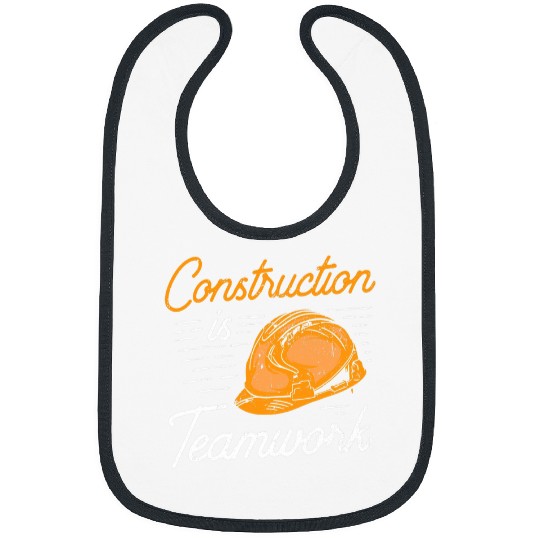 Construction Is Teamwork Site Worker Bibs