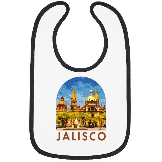Jalisco Mexico Guadalajara Cathedral Traveling Trip Mexican Bibs