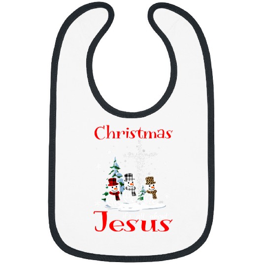 Christian christmas its all about jesus faith hope love snowman 249 Bibble Jesus Christ Bibs