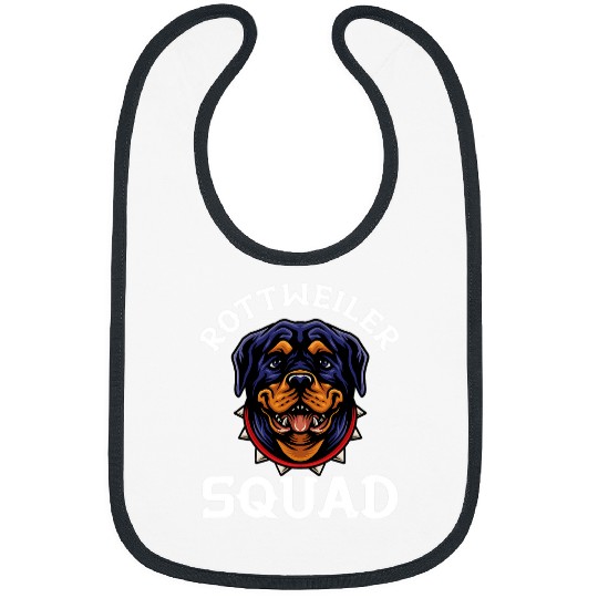 Dog Rottweiler Squad Dog Owner Rottie Lover Bibs
