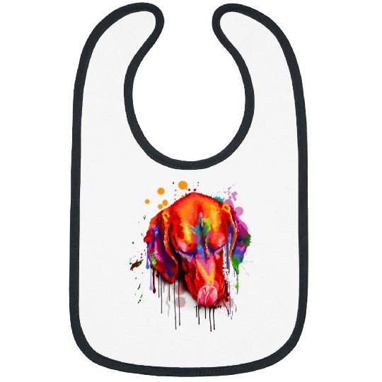 Dog Vizsla Cute Vizsla Dog Art Design Bibs