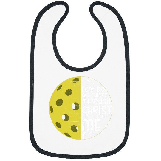 Christian Religious Distressed Pickleball Bible Graphic Bibs