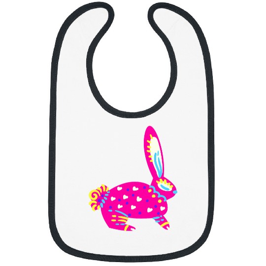 Alebrijes Fantasy Figure Animal Sculpture Rabbit Rabbit Bibs