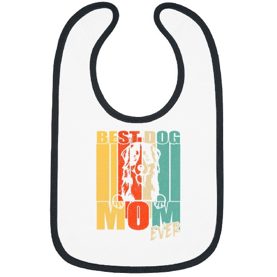 bests Dog Mom Ever Bernese Mountain Mama vintages Retro Bibs