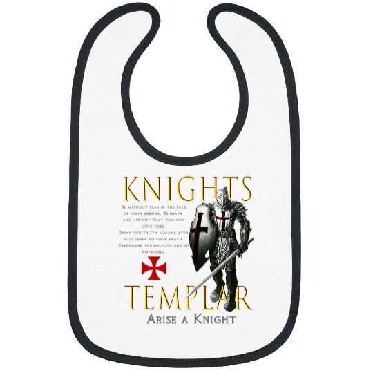 Christian Knights Templar Oath For God Christian Christ Bibs
