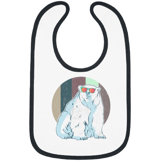 Funny Bear Cool Polar Bear Nicebear Polar Bear Day Polar Cute Bears Bibs