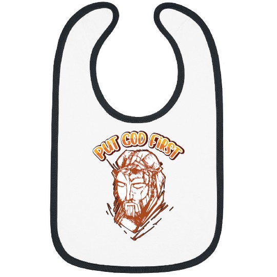 Christian Cute Boho Put God First Positive Religious Christian Women Christ Bibs