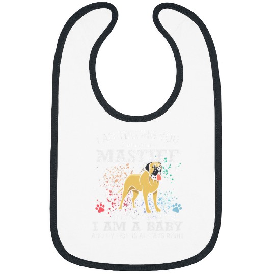 Funny English Mastiff Mom Puppy Baby Dog Mama Mothers Day Bibs