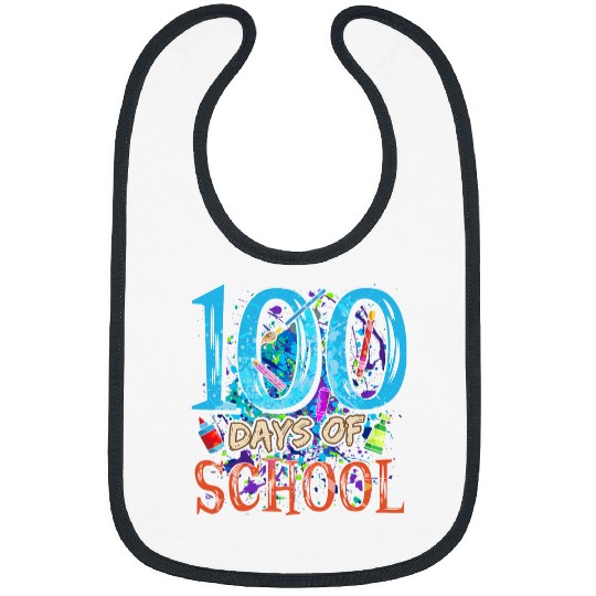 100 Days of School Art Class Art Teacher or Student Bibs
