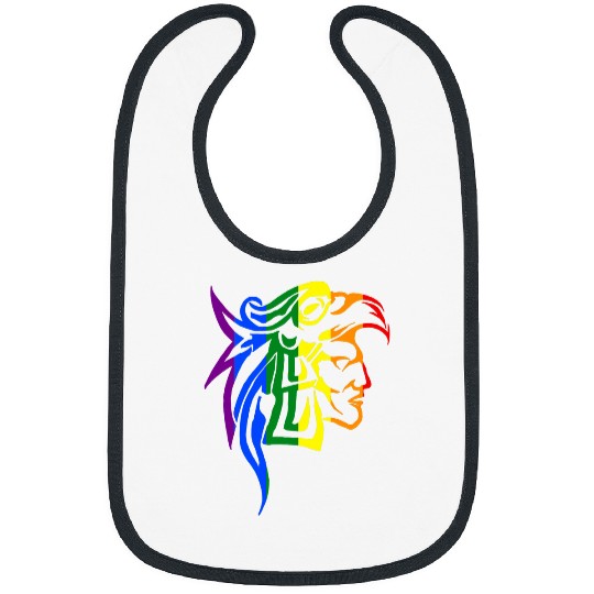 Hispanic LGBTQ Pride Aztec Eagle Warrior Bibs