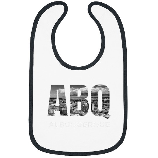 ABQ Albuquerque Skyline Art New Mexico Vacation Souvenir Bibs