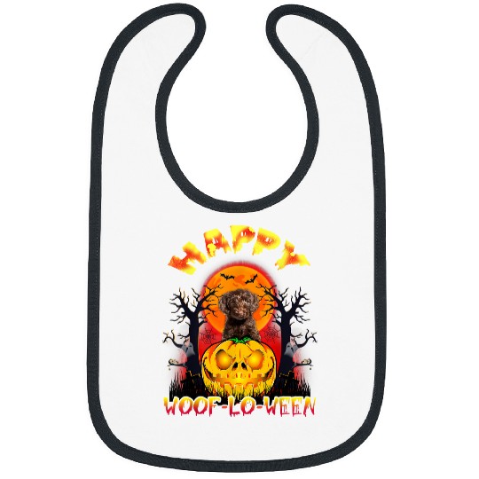 Halloween Costume Women Labradoodle Funny Dog Fun Halloween 13 Bibs