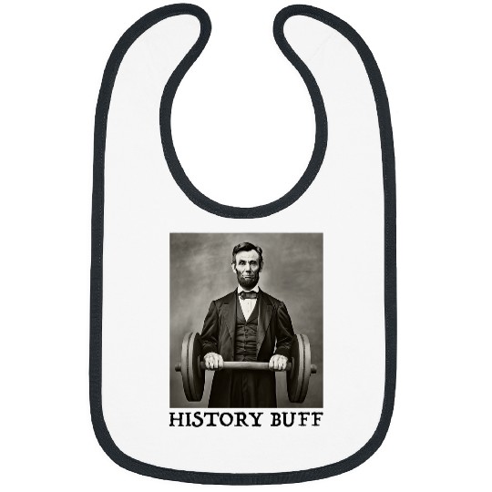 Funny Abraham Abe Lincoln History Buff Mens July 4th Bibs