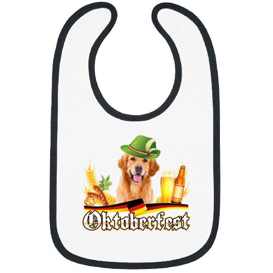 Goldie Beer Oktoberfest Prost Beer Festival 29 Golden Retriever Dog Bibs
