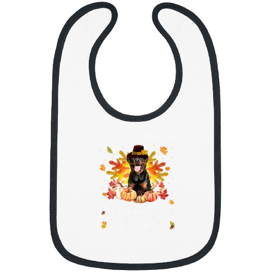 Dog Rottweiler Thankful For My Rottweiler Thanksgiving Im Pumpkin Fall Bibs