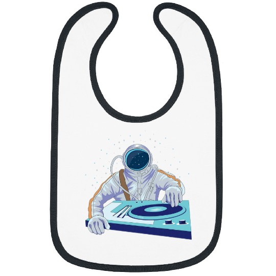 Astronaut DJ Music Design Vinyl Play Disco Festival Bibs