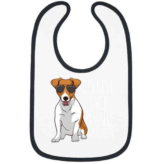 Dog Jack Russell Coolest Jack Russel Grandpa Jack Russell Terrier Dog Grandpa Bibs