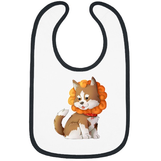 Dog Husky Leo Siberian Snow Dog Pet Owner Animal Lover Astrology 235 Bibs