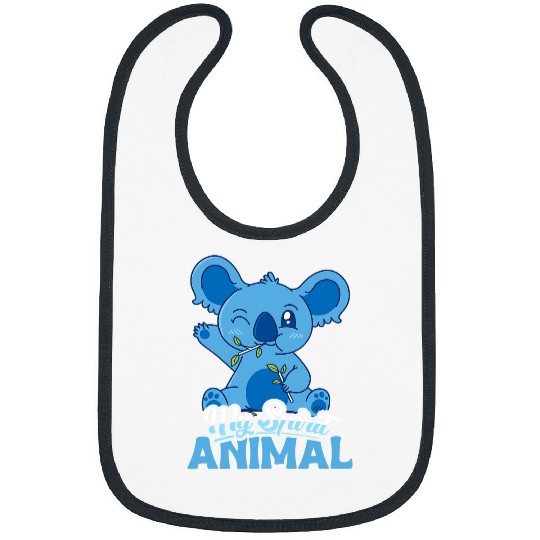 Funny Bear Cute My spirit animal design for koala lover and koala Cute Bears Bibs