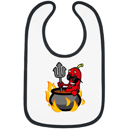 Funny Illustration Chili Pepper Cinco De Mayo Gift Bibs