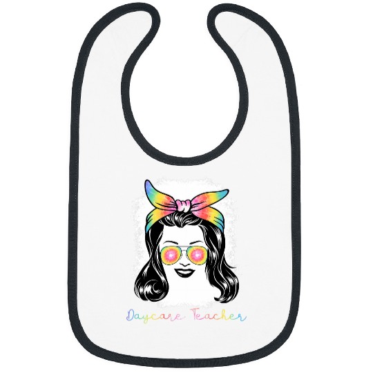 Daycare Teacher Appreciation Childcare Worker for Women 2 Bibs
