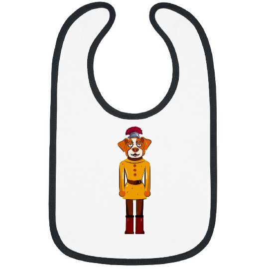 Funny Nutcracker Dog Lover Illustration Bibs