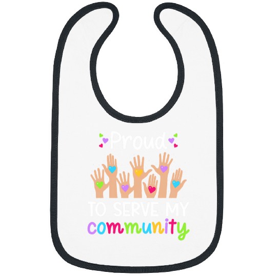 Proud Volunteer Volunteering Voluntary Worker Bibs