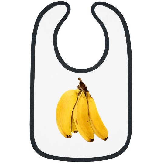 Bunch of bananas yellow ripe vintages illustration Bibs