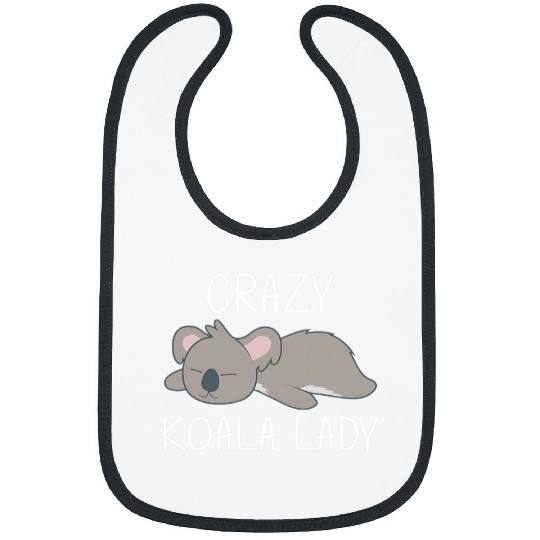 Funny Bear Cute Koala Art For Women Mom Sleeping Marsupial Tree Animal Cute Bears Bibs