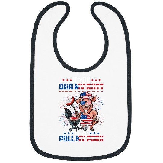 BBQ Chef Pig 4th of July BBQ Party Barbecue Lovers Bibs