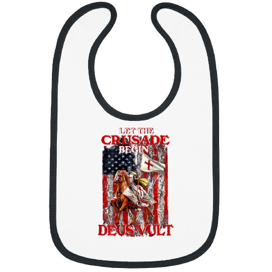 Christian Knights Templar Crusader Warrior Of God Kneel For The Cross Christ Bibs