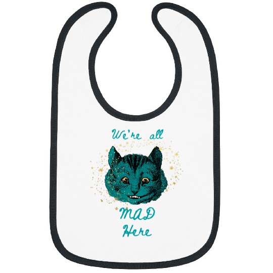 Alice in Wonderland Cheshire Cat vintages Illustration Bibs