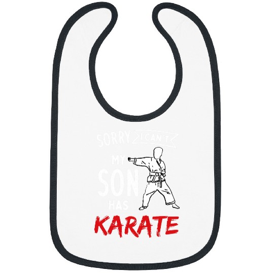 Karate Lover Design For Martial Arts Fighter My Son Karate Bibs