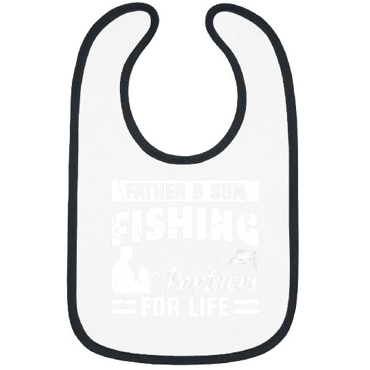 Fishing Father Son Fishing Partners for Life Fishing Fisher Bibs