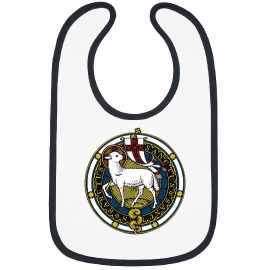 Agnus Dei Lamb of God Catholic Bibs