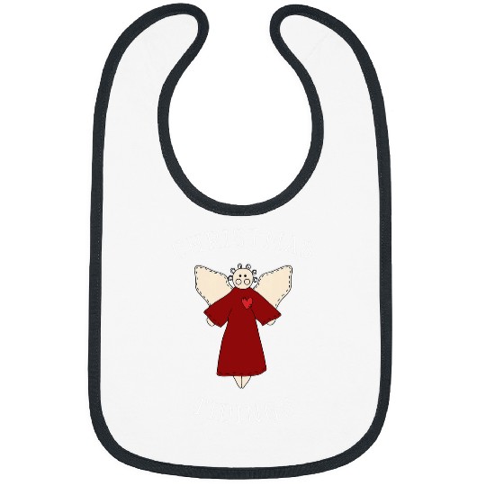 Folk Art Angel Christmas Bibs