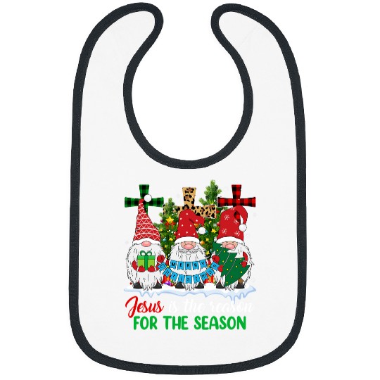 Christian Gnomies Christmas Jesus Is The Reason For The Season xmass 168 Bibble Jesus Christ Bibs