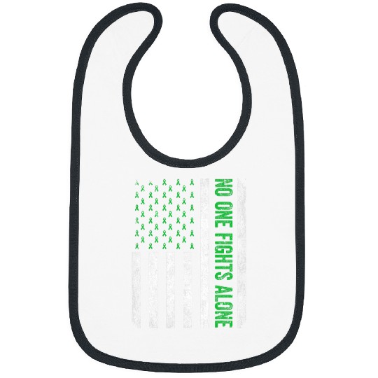 American Flag Nobody Fights Alone Mental Health Matter Xmas Bibs