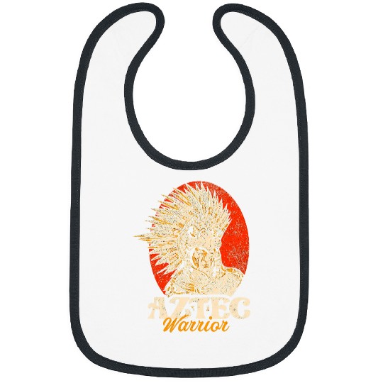 Aztec Warrior King Mexican Native Art Mayans 18 Bibs