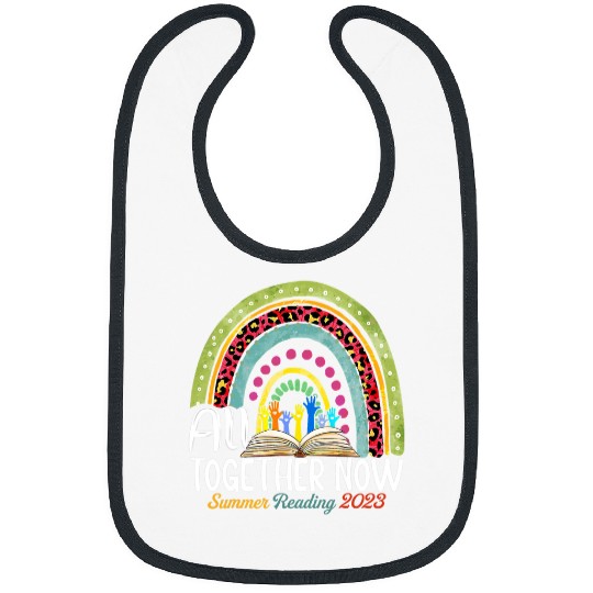 Reading Book All Together Now Summer Reading Rainbow Hand Book Lover Reader Bibs