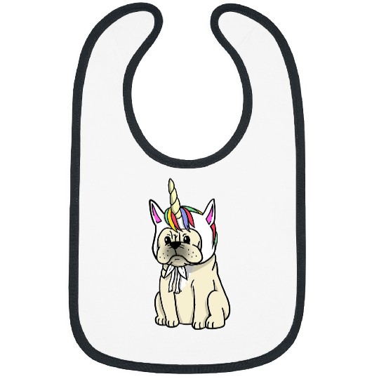 Hat Cream French Bulldog Dog Bibs