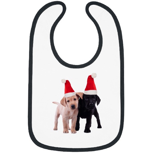 Funny Labrador Lab Dog Black Yellow Lab Puppies Santa Christmas Dog Labrador Bibs