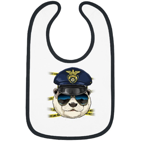 Otter Police Wildlife Otter Aquatic Animal Lover 41 Bibs
