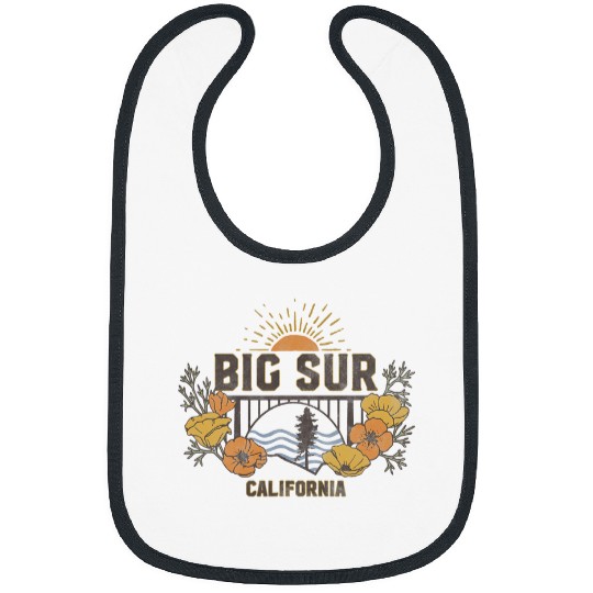 Big Sur californias Poppies Landscape Bibs