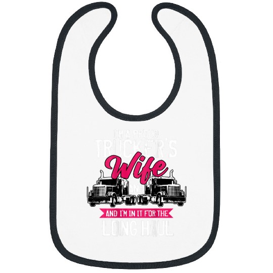 Trucker Gifts Tractor Trailer 18 Wheeler Design On Back 33333 Bibs