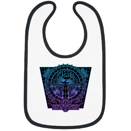 Aztec Eagle Tree of Life Symbol Colorful Native Wisdom Art Bibs