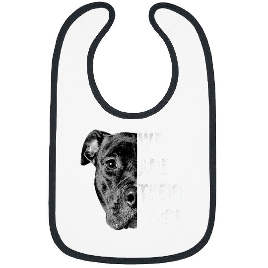 Bully Lover Dog Man Woman Love PitbullWe Are Their Voice 463 Pitbull Dog Bibs